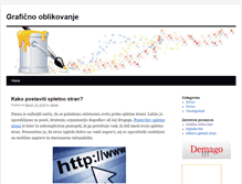Tablet Screenshot of graficnooblikovanje.eu